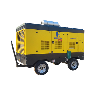 kualitas  GLORYTEK Drilling Rig Tools Diesel Engine Driven Air Compressor Portable For Industrial pabrik
