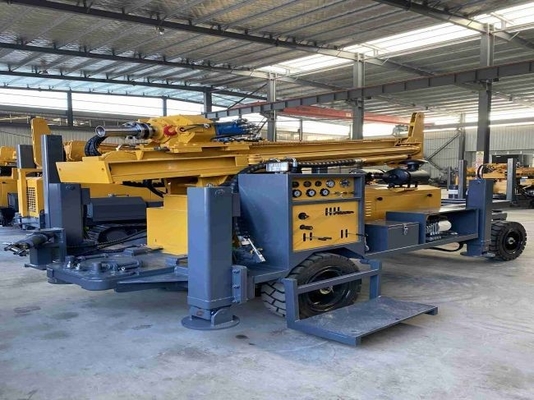 Peralatan Pengeboran Sumur Air Industri, Trailer Mounted Drill Rig Kedalaman 260m