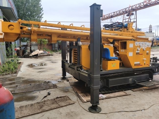 GL300S Borehole Drilling Rig Steel Track Kapasitas 300m Dth Untuk Pengeboran Udara