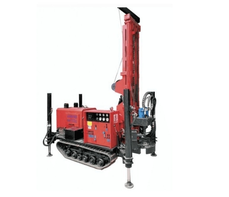 Mesin Pengeboran Lubang Air Karet Crawler Kedalaman 60kw 180m Untuk Industri