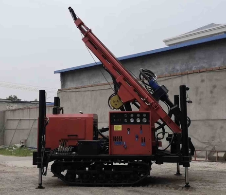 Mesin Pengeboran Lubang Air Karet Crawler Kedalaman 60kw 180m Untuk Industri