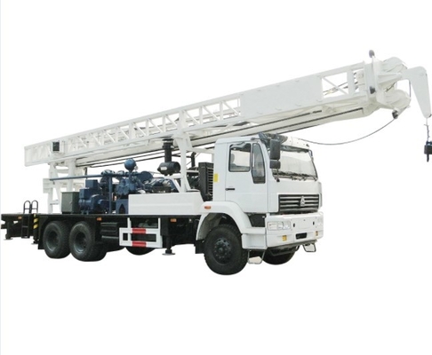 C350ZY SINOTRUK Mesin Pengeboran Lubang Truk 300m Kedalaman 500mm Diameter Lubang