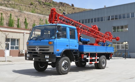 Torsi Besar 120mm Air Sumur Bor Rig Truk Dipasang Pompa Lumpur Kompresor Udara