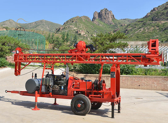 Mesin Bor Air GL-II Borehole Kecil Dengan Tipe Trailer Kedalaman 200m