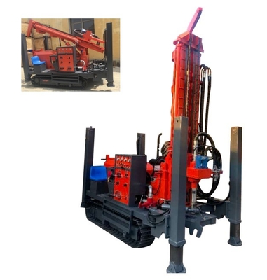 Bor Lubang Air Well Bor Rig Crawler Roda Jenis Mesin Diesel Hydraulic Rotary