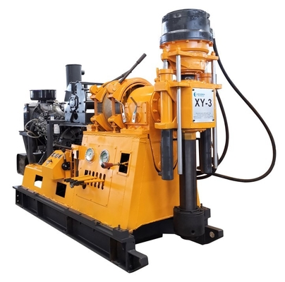 Rig Bor Inti Berlian Kedalaman 75mm, Peralatan Pengeboran Eksplorasi Bertenaga Diesel