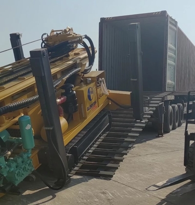 Rig Pengeboran Lubang Hidraulik Penuh 400m Dengan Sasis Perayap