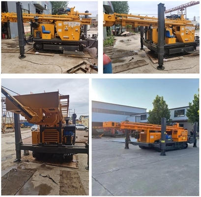 Rig Bor Terpasang Track Hidraulik Sepenuhnya, Peralatan Pengeboran Lubang Bor Kedalaman 350m