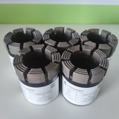 HQ NQ Diresapi Diamond Bits 30mm Crown Height Untuk Pengeboran Garis Kawat