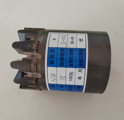 Wireline Coring Nq 75mm Bit Inti Diresapi Untuk Pengambilan Sampel Batu Granit Keras