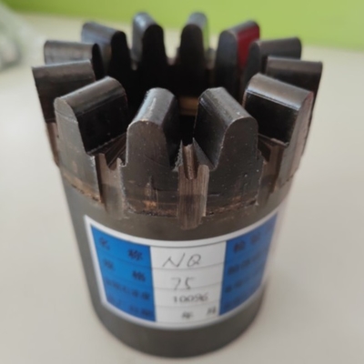 Wireline Coring Nq 75mm Bit Inti Diresapi Untuk Pengambilan Sampel Batu Granit Keras