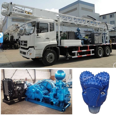 Mesin Rig Bor 400m Dipasang Pada Chassis Truk Dongfeng 6×4