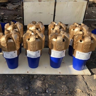5 Blades Steel Polycrystalline Diamond Drill Bits Untuk Pengeboran Sumur Air