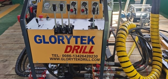 Gl500e Rig Pengeboran Inti Portabel Sudut Berbeda Dengan Mesin Diesel