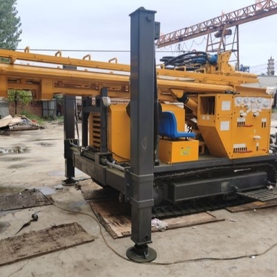 300mm 300m Air Sumur Bor Rig Baja Crawler Dengan Mesin Diesel 77kw