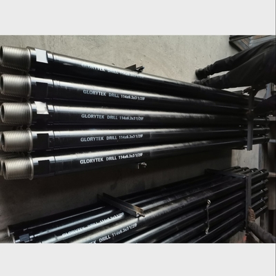 1,5 / 3 / 4,5 / 6 Meter Batang Bor Sumur Air Dengan Diameter 114mm 3 1/2 Jika Ulir