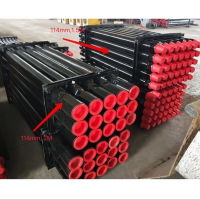 Pipa Bor Dth Pengelasan Gesekan 114 * 3000mm Dengan Benang Api 3 1/2reg