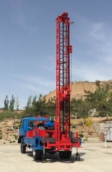 CE Compact Truck Mounted Mesin Pengeboran Lubang Bor 100m 150m 200m 300M 400M