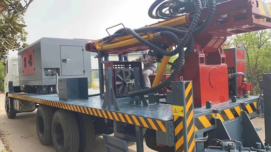 Kompresor Udara Dalam 300m Dan Truk Terpadu Rig Sumur Bor Air