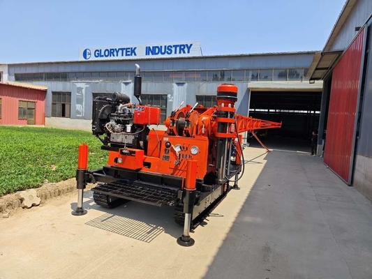 Rig Pengeboran Eksplorasi Mineral Crawler Glxy-2t Portabel 500m Inti Lubang Bor