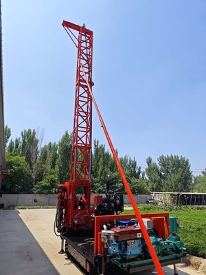 PQ GLXY-2T Rig Pengeboran Eksplorasi Inclined Hole Crawler Portable Mineral Boreholeore