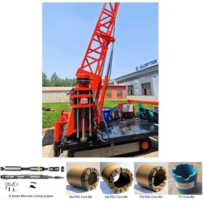 Trailer Crawler Kecil Skid Mounted Core Drill Rig Untuk Pengambilan Sampel Formasi Lembut Dan Keras