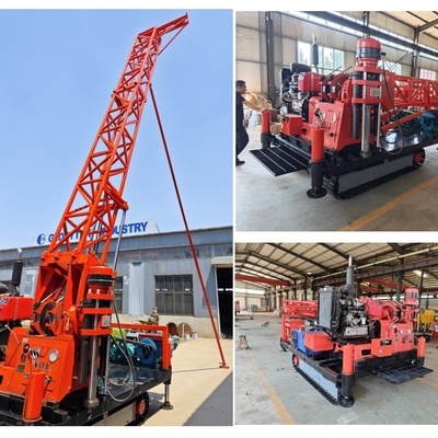 Rig Pengeboran Eksplorasi Lubang Cenderung Tipe Crawler