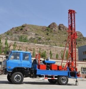 GL-IIA 300m Depth Water Drilling Machine Truck Mounted For Hard Rocks