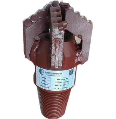Industri Pertambangan Pdc Drag Cutters 5 Wing 131mm Bagian Mesin Pertambangan