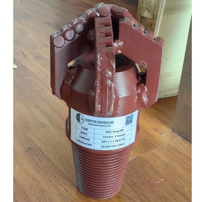 5 1/8 131mm Diameter Pdc Rock Drill Bit 5 bilah