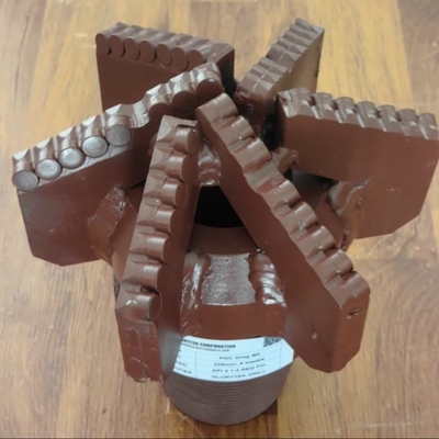 225mm 6 Wings Pdc Drag Bit Untuk Pengeboran Geotermal