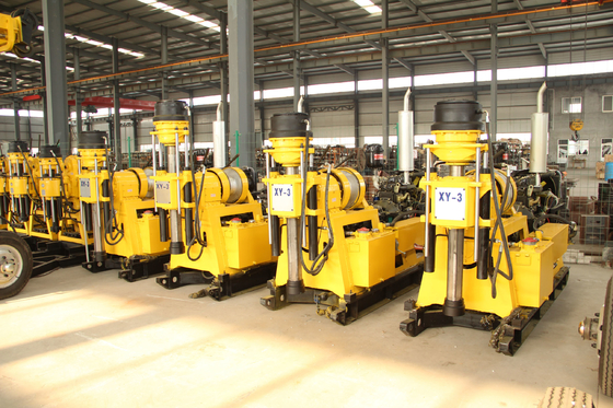 Xy-3 Core PQ Exploration Drilling Rigs untuk Pengambilan Sampel Tanah dan Batu