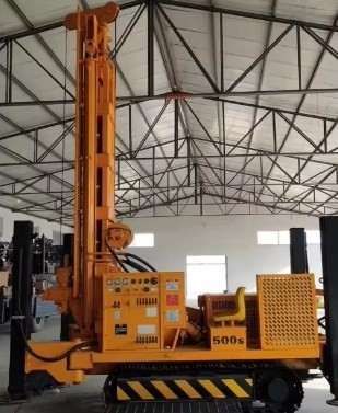 Hot Sale Mesin Diesel Top Hammer Hydraulic Rotary Water Well Drill Rig Dengan kedalaman pengeboran 500m