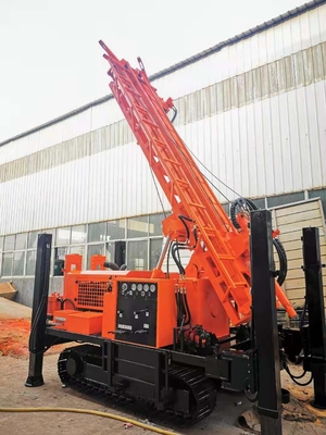 600m kedalaman pengeboran Top Hammer Hydraulic Water Well Drill Rig Untuk konstruksi