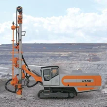 Integrated 4-in-1 Mining Blast Hole Rock Drill Rig Untuk 152-203 mm Hole Range