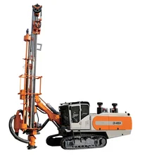 152-203mm Range Rock Drill Rig Dengan 7M Drill Pipe 114mm Drill Pipe OD Dan 0-80 RPM Kecepatan Rotasi