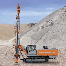 D480A Kompresor udara Di atas kapal Heavy Duty Rock Drill Rig 35m Maksimum kedalaman lubang