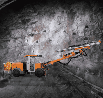 UJ21D Underground Drill Rig Ukuran kecil Mesin terowongan Blast Hole Drill Jumbo