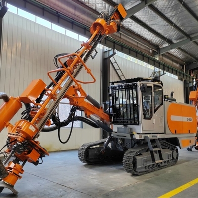 Mesin pengeboran lubang ledakan tambang emas Portable Integrated DTH Surface Drill / Drilling Rig