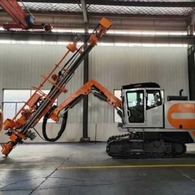 Produksi tinggi DTH Terintegrasi Batu Bor Rig Bor Pipa OD 114 mm Opsional 102 / 127 mm