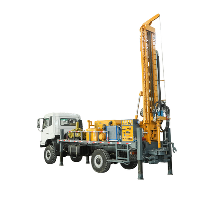 GL500T 500m Rig Pengeboran Sumur Air Hidraulik yang Dipasang di Truk