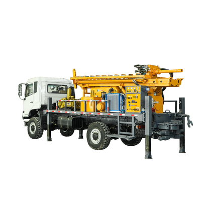 GL500T Rig Pengeboran Sumur Air Borehole yang Dipasang di Truk Hidraulik untuk Sumur Dalam