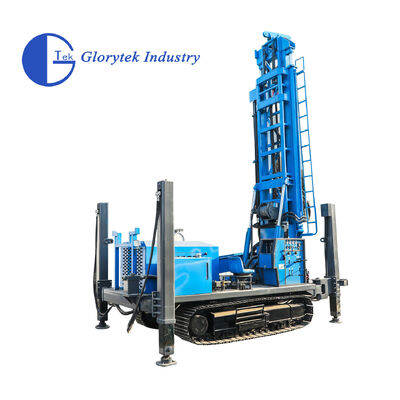 GL600S Steel Crawler Type Water Well Drill/Boring Rig dengan Hammer DTH atau Pompa Lumpur untuk Pengeboran