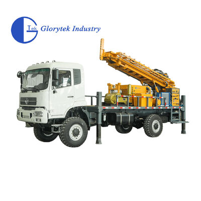 Full Hydraulic 500m Truck Deep Well Drilling Rig dengan Pompa Lumpur