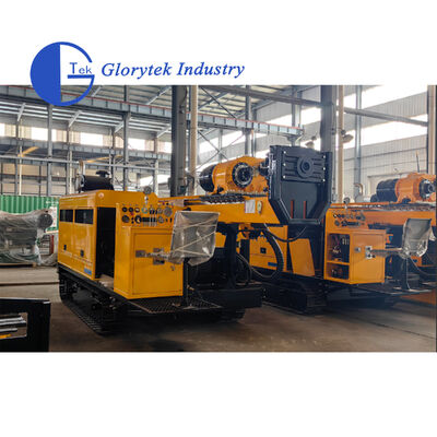GLDX-4 Crawler Chassis Full Hydraulic Core Drilling Rig untuk eksplorasi gas alam dan air bawah tanah