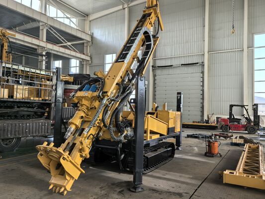 Peralatan Pengeboran RC Full Hydraulic, Top Hammer Drill Rig 300 meter kedalaman