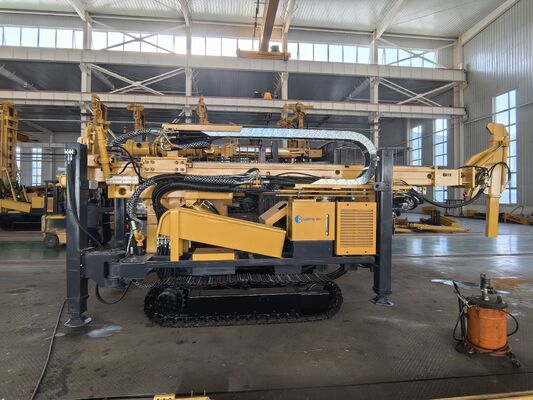 Peralatan Pengeboran RC Full Hydraulic, Top Hammer Drill Rig 300 meter kedalaman