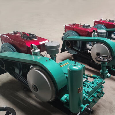 Pompa Piston Aksi Tunggal Bolak-balik Tiga Silinder Horizontal Kualitas Tinggi untuk Pengeboran Inti