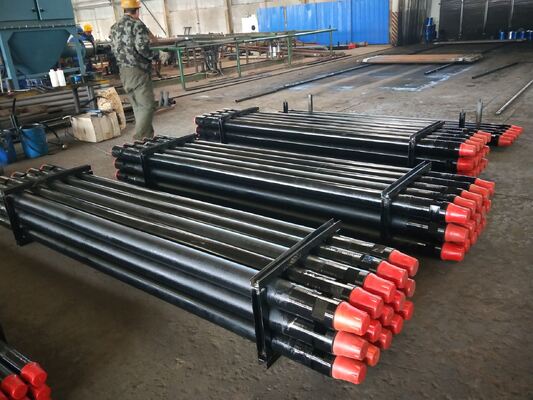 114mm Diameter 6090mm Panjang Carbon Steel Air Well Drill Rod untuk Pengeboran Rigs