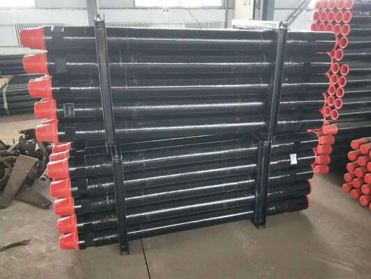 114mm Diameter 6090mm Panjang Carbon Steel Air Well Drill Rod untuk Pengeboran Rigs